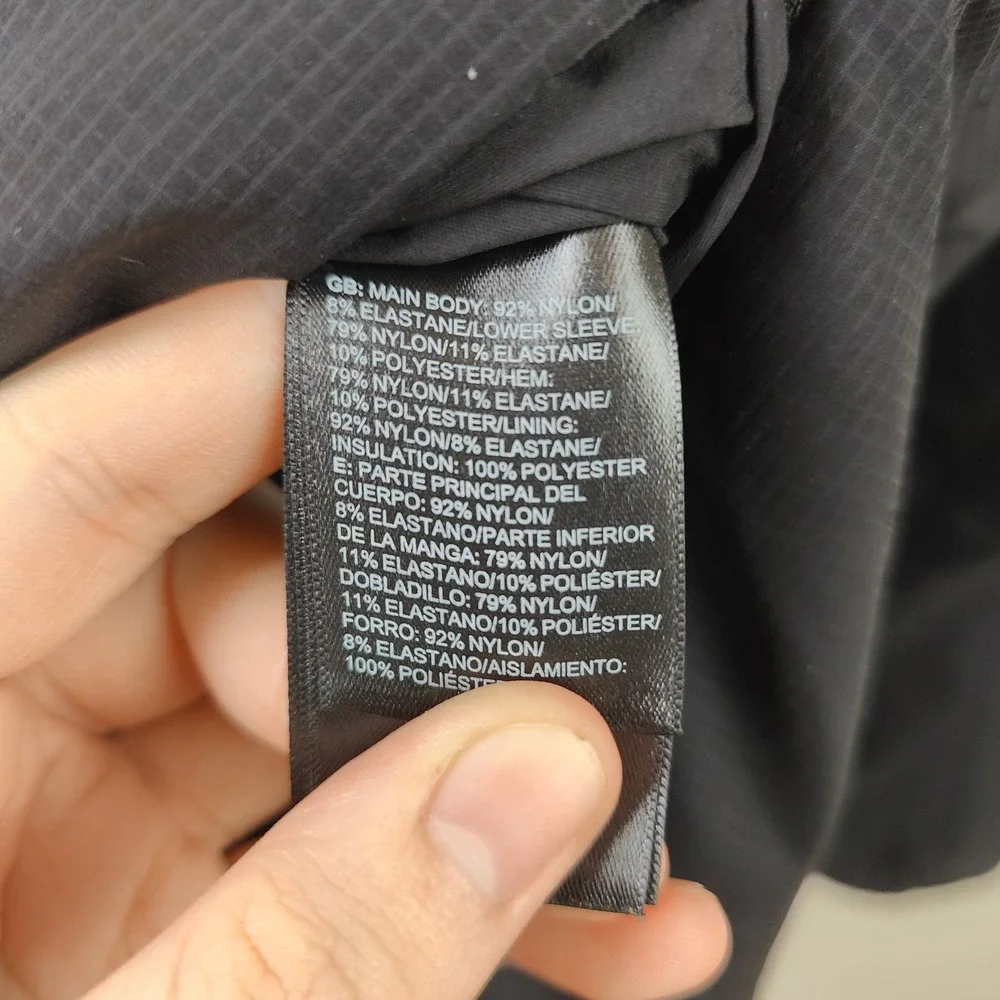 The North Face Mens Ventrix Jacket Medium Black Full Zip Ripstop Gorpcore
